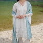 Lawn-3PC Embroidered Shirt with Digital Printed Jacquard Dupatta-1407