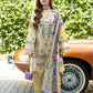 Lawn-3PC Chikankari Embroidered With Digital Printed Jacquard Dupatta-5239