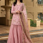Lawn-3PC Chikankari Embroidered Shirt With Chiffon Printed Dupatta-5260