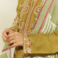 ZARA SHAHJAHAN 3PC Dhanak Embroidered Shirt With Digital Printed Shawl-271