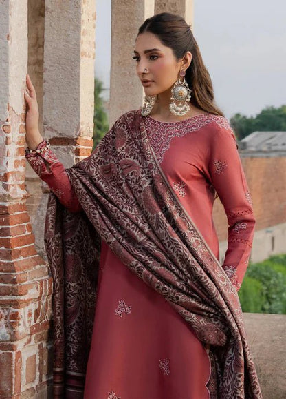 Lawn-3PC Embroidered Shirt with Digital Printed Jacquard Dupatta-5053 - QQ