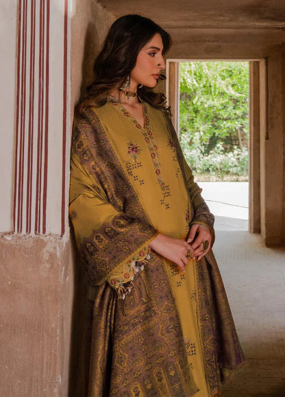 Lawn-3PC Chikankari Embroidered With Digital Printed Jacquard Dupatta-5044 - QQ