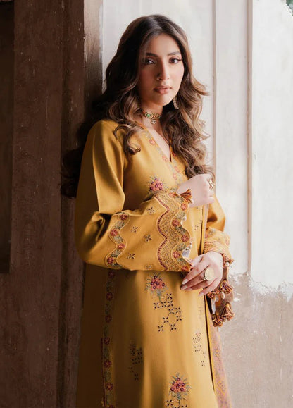 Lawn-3PC Chikankari Embroidered With Digital Printed Jacquard Dupatta-5044 - QQ