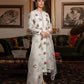 Silk 3PC Embroidered With Organza Embroidered Dupatta-1317