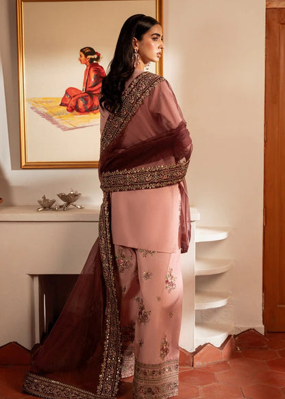 Lawn-3PC Embroidered Shirt With Khadi Net Sequins Embroidered Dupatta-5101 - QQ