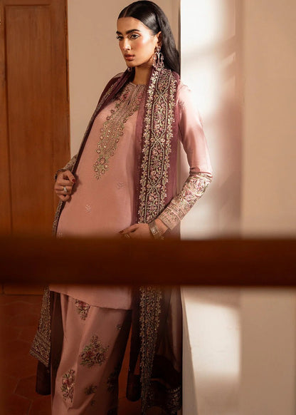 Lawn-3PC Embroidered Shirt With Khadi Net Sequins Embroidered Dupatta-5101 - QQ