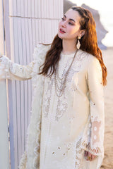 Dhanak-3PC Embroidered Shirt with Organza Digital Printed Embroidered Dupatta- 3360