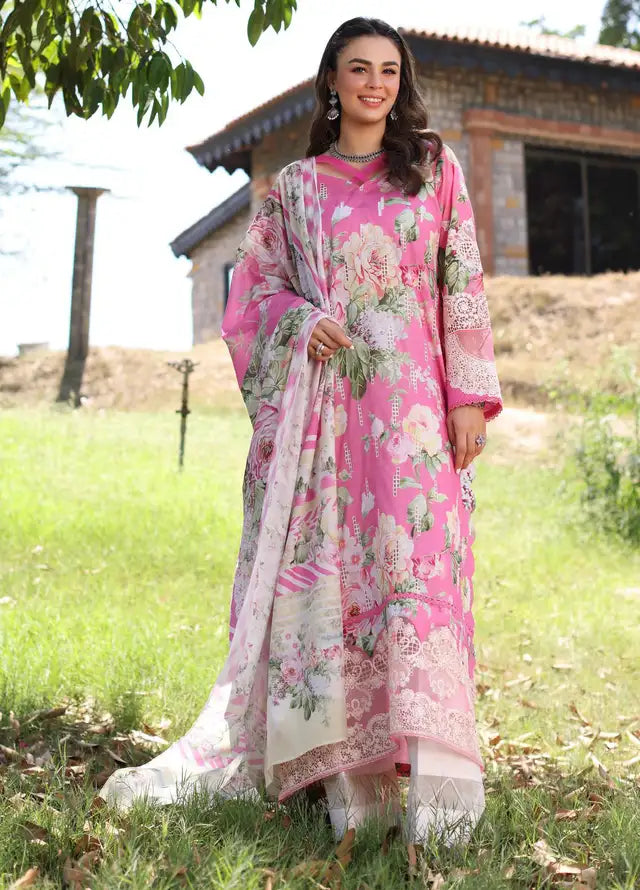 Elaf 3 Piece Embroidered Lawn Q630