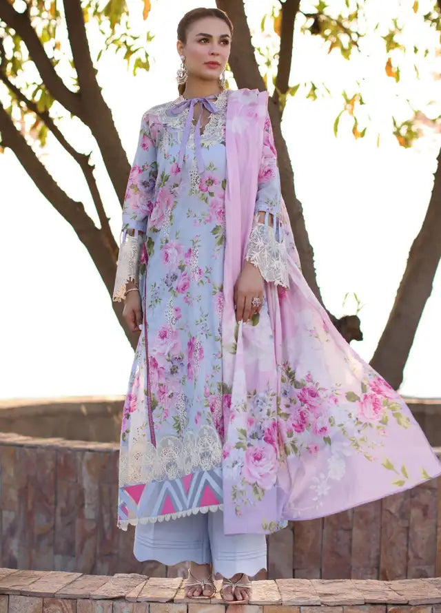 Elaf 3 Piece Embroidered Lawn Q632