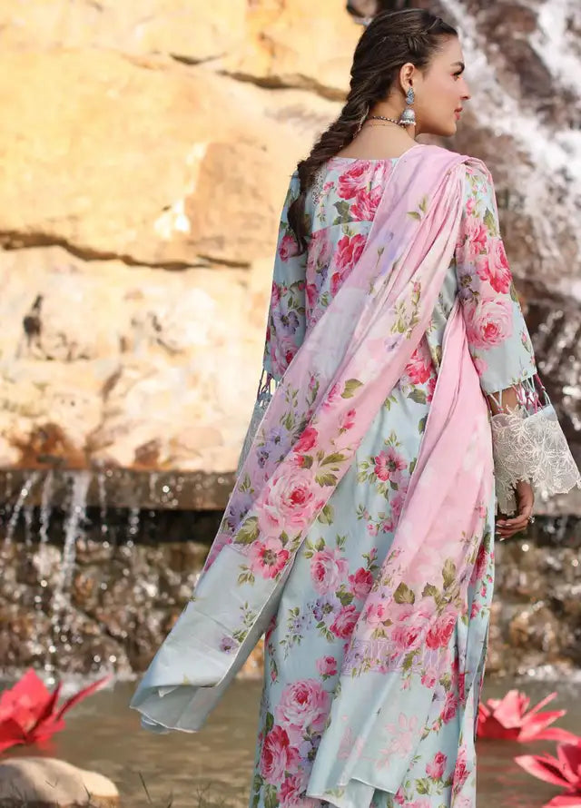 Elaf 3 Piece Embroidered Lawn Q633