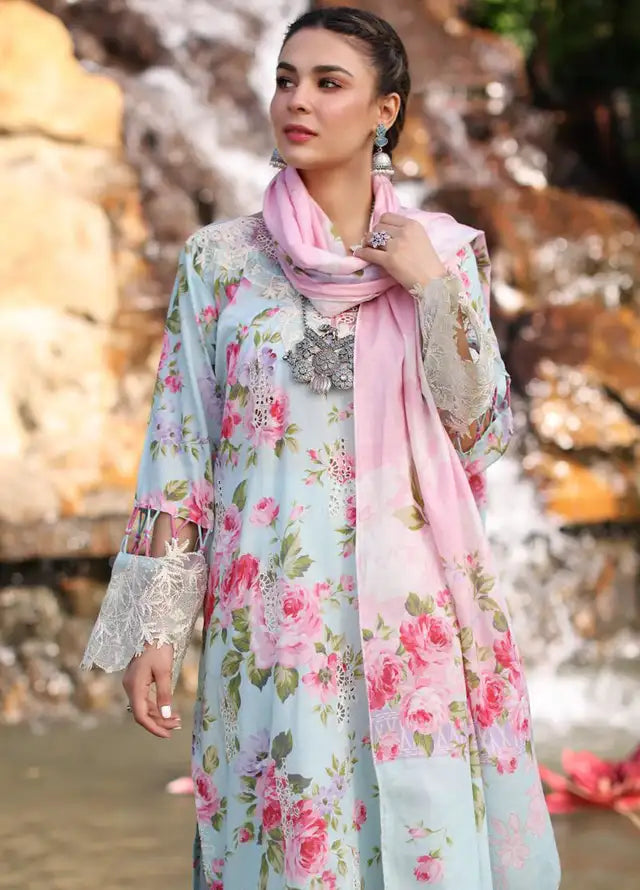 Elaf 3 Piece Embroidered Lawn Q633