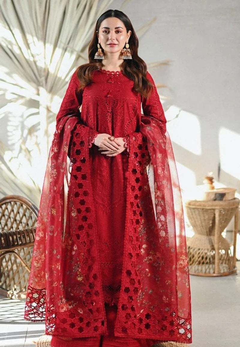 3 Piece Embroidered Lawn MB-2505