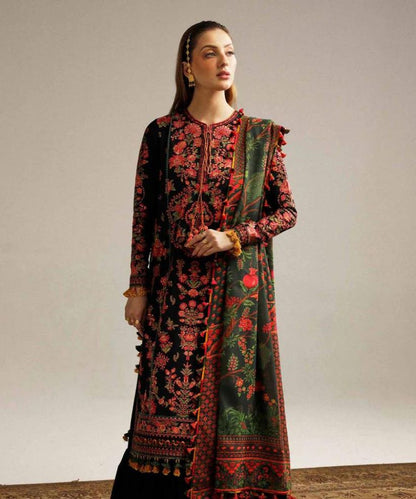 Hussain Rehar Dhanak 3PC Embroidered With Digital Printed Dupatta-173 - QQ