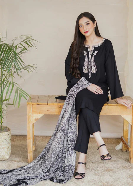 AISLING Dhanak 3PC Embroidered Q0462