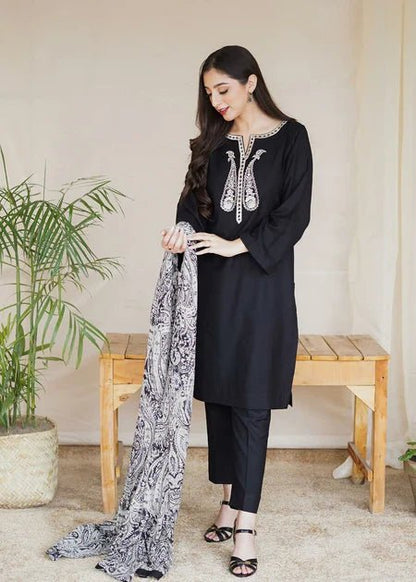 Assling Dhanak 3PC Embroidered AS-20 - QQ