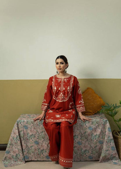 Lawn-2PC Embroidered Suit-5254 - QQ