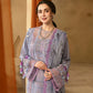 Lawn-3PC Chikakari Embroidered Shirt With Organza Printed Dupatta-5172
