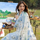 Lawn-3PC Chikankari Embroidered Shirt With Embroidered Jacquard Dupatta-5223