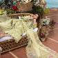 Lawn-3PC Chikankari Embroidered Shirt With Khadi Net Embroidered Dupatta-5302