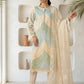 Lawn-3PC Chikankari Embroidered Shirt With Silk Printed Dupatta-5272