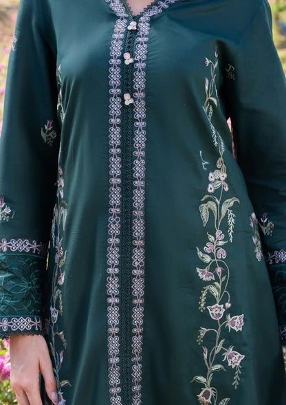 Lawn-3PC Embroidered Shirt With Digital Printed Jacquard Dupatta-5330 - QQ