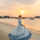 Lawn-3PC Embroidered Shirt With Khadi Net Embroidered Dupatta-5276