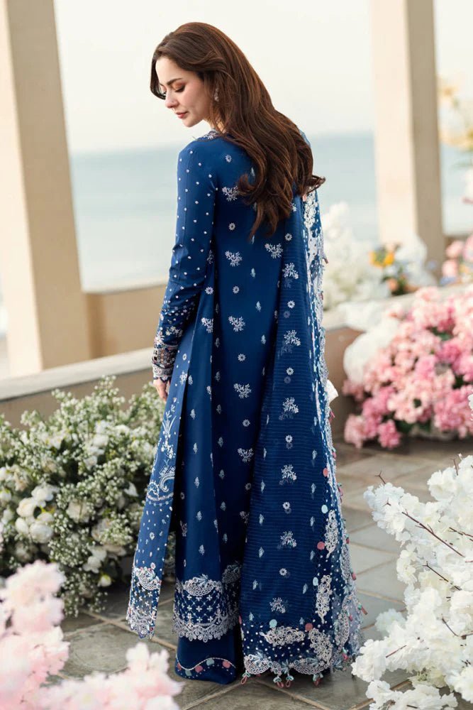 Lawn-3PC Embroidered Shirt With Khadi Net Embroidered Dupatta-5403 - QQ