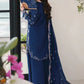 Lawn-3PC Embroidered Shirt with Organza Embroidered Dupatta - 5222