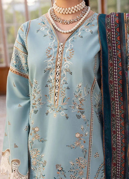 Lawn-3PC Embroidered With Chiffon Digital Printed Dupatta-5266 - QQ