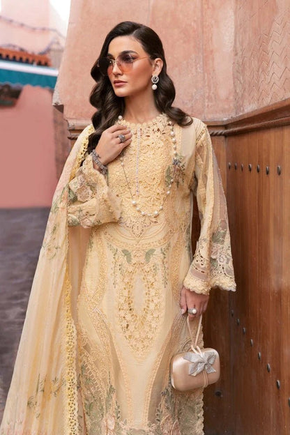 Lawn-3PC Embroidered With Chiffon Digital Printed Dupatta - 5269 - QQ