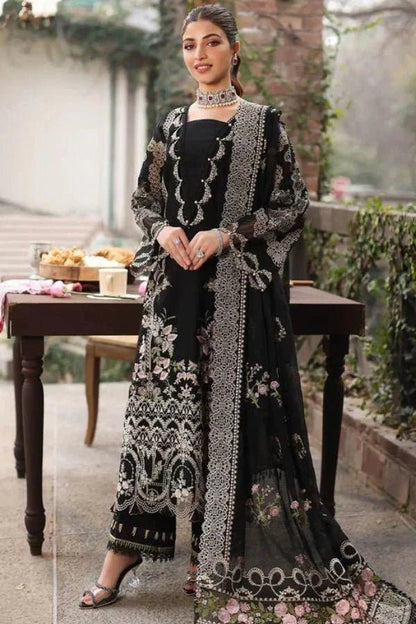 Lawn-3PC Embroidered With Organza Embroidered Dupatta-5311 - QQ