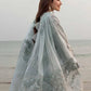 Lawn-3PC Laser Cut Embroidered Shirt With Khadi Net Embroidered Dupatta-5401