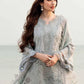 Lawn-3PC Laser Cut Embroidered Shirt With Khadi Net Embroidered Dupatta-5401