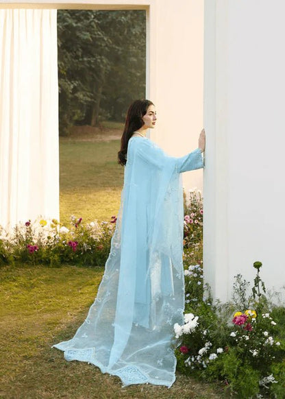 Lawn-3PC Sequence Embroidered Shirt With Khadi Net Embroidered Dupatta-5247 - QQ