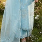 Lawn-3PC Sequence Embroidered Shirt With Khadi Net Embroidered Dupatta-5247
