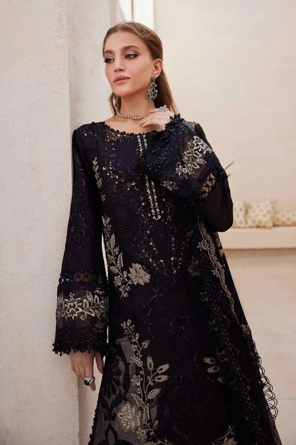 Lawn-3PC Sequence Embroidered Shirt With Khadi Net Embroidered Dupatta-5314 - QQ