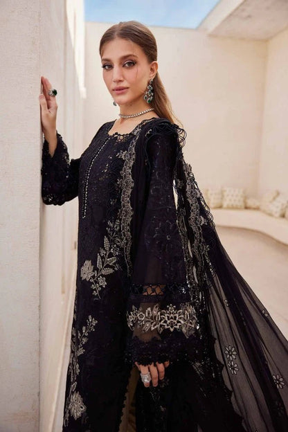 Lawn-3PC Sequence Embroidered Shirt With Khadi Net Embroidered Dupatta-5314 - QQ