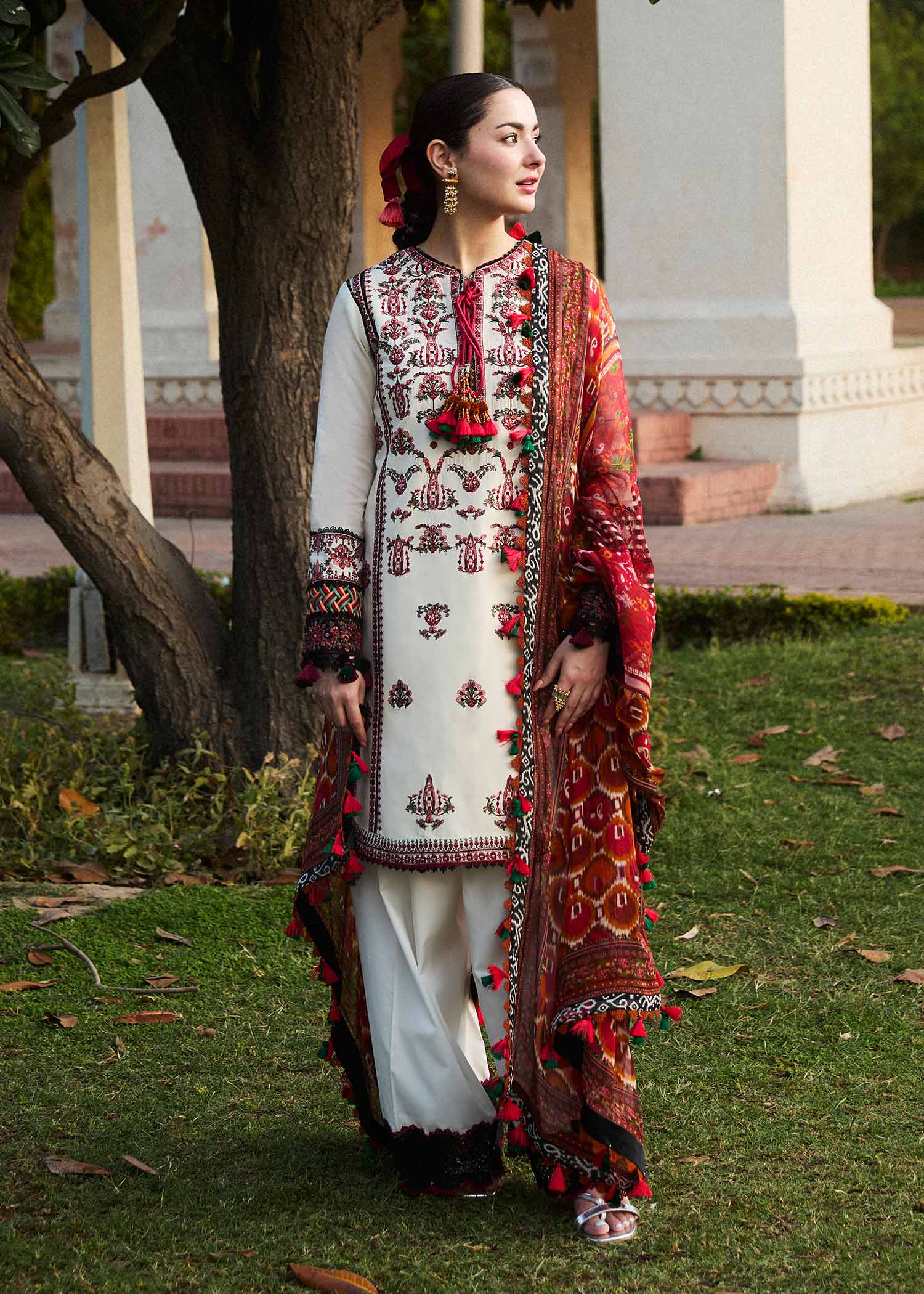 HUSSAIN REHAR Dhanak 3PC Embroidered Q0464