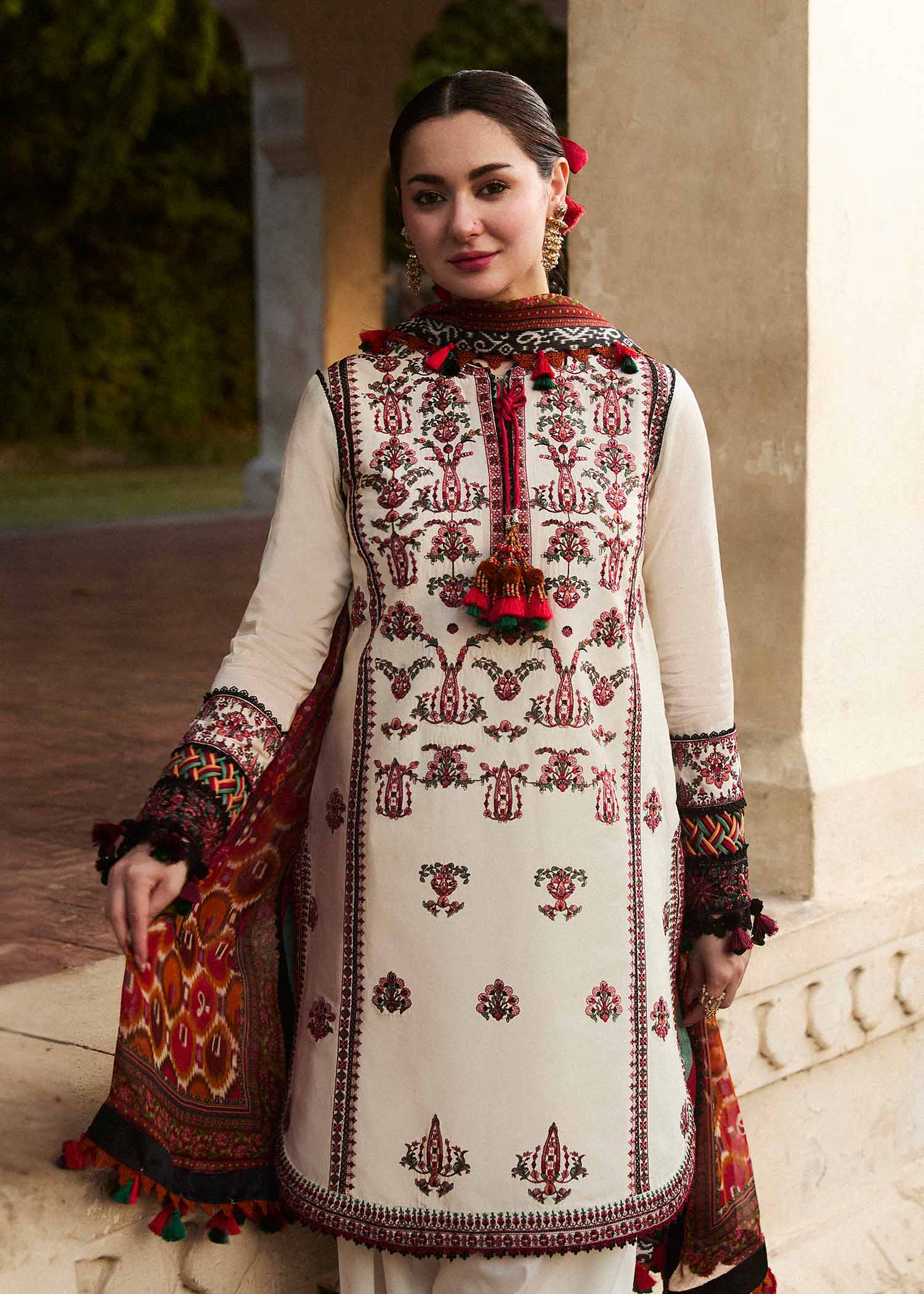 HUSSAIN REHAR Dhanak 3PC Embroidered Q0464