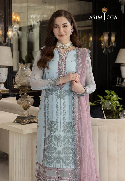Lawn 3PC Embroidered With Chiffon Embroidered Dupatta-5156 - QQ