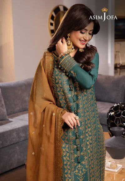 Dhanak 3PC Embroidered Q0344