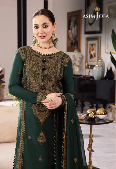 Lawn 3PC Embroidered With Chiffon Embroidered Dupatta-5022 - QQ