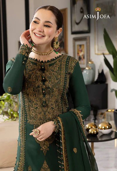 Lawn 3PC Embroidered With Chiffon Embroidered Dupatta-5022 - QQ