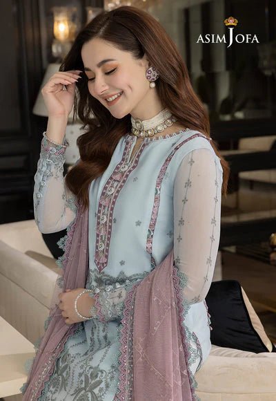 Lawn 3PC Embroidered With Chiffon Embroidered Dupatta-5156 - QQ