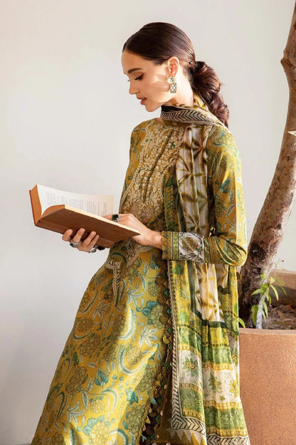 KHADDAR-3PC WITH KHADDAR PRINTED SHIRT & TROUSER-925 - QQ