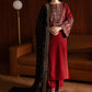 Dhanak -3PC Embroidered Shirt With Organza Sequence Embroidered Dupatta-3351