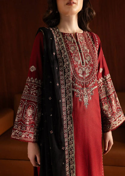 Dhanak -3PC Embroidered Shirt With Organza Sequence Embroidered Dupatta-3351 - QQ