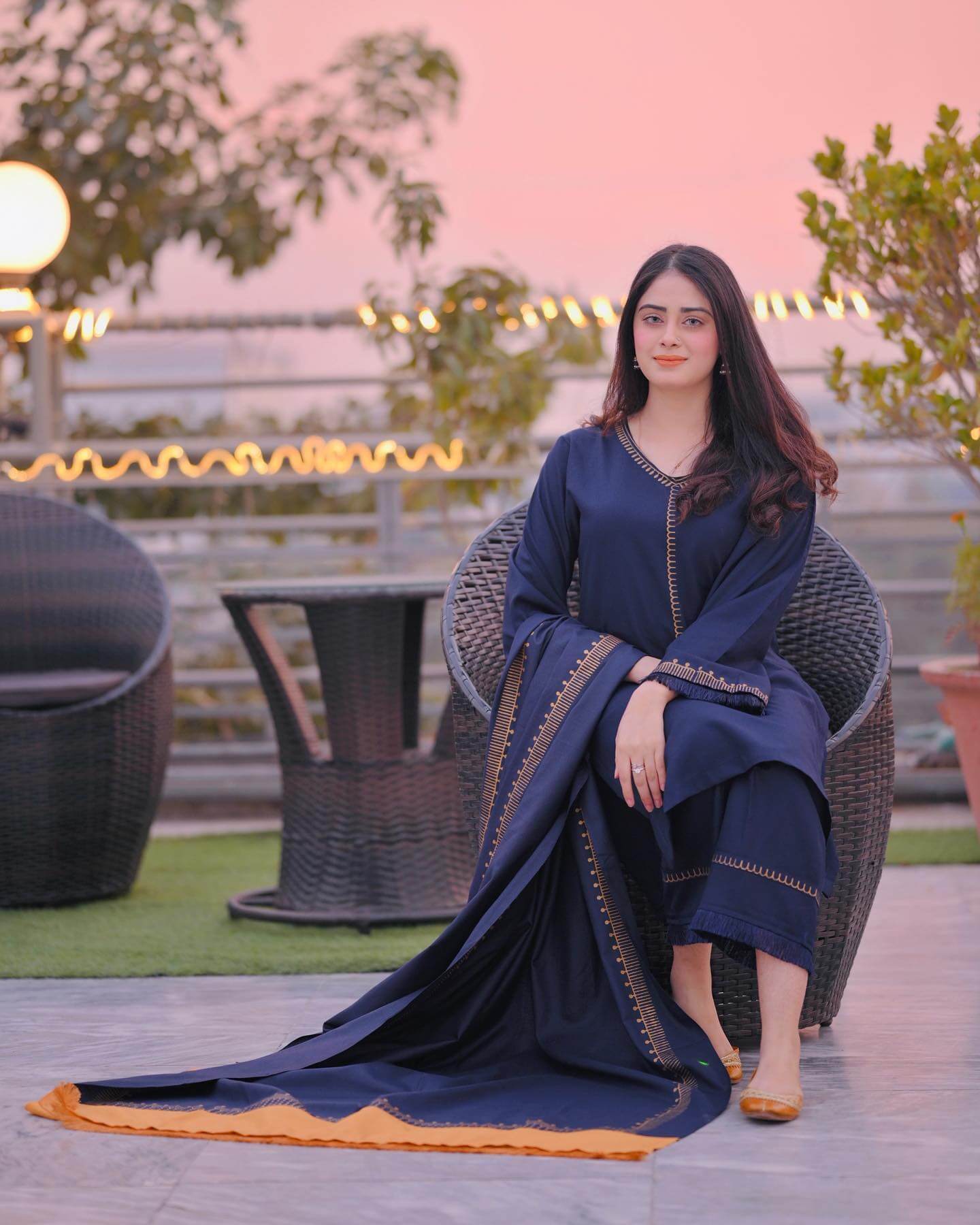 Baroque 3Piece Dhanak Shirt With Printed Wool Shawl BR-1145