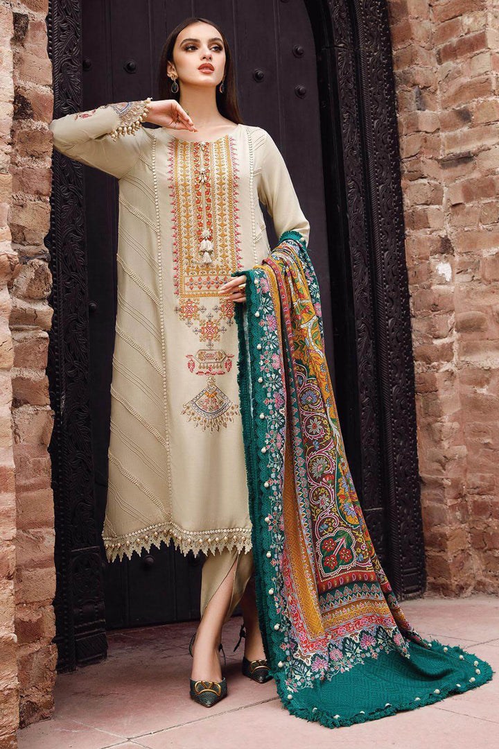 Maria B 3Pcs Dhanak Embroidered RM-670