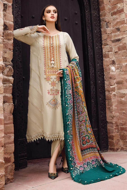 Maria B 3Pcs Dhanak Embroidered RM-670 - QQ